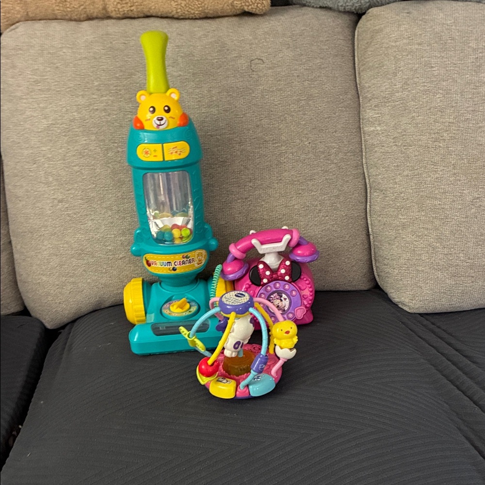 Colorful Kids Toy Vacuum Cleaner Set